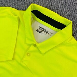 Nike Golf Tour Performance Dri-FIT Ombre Polo Shirt Neon Yellow White 639952-702